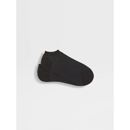 Load image into Gallery viewer, ZEGNA BLACK COTTON BLEND SOCKS
