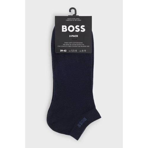 Load image into Gallery viewer, BOSS TWO-PACK OF ANKLE-LENGTH SOCKS IN STRETCH FABRIC
