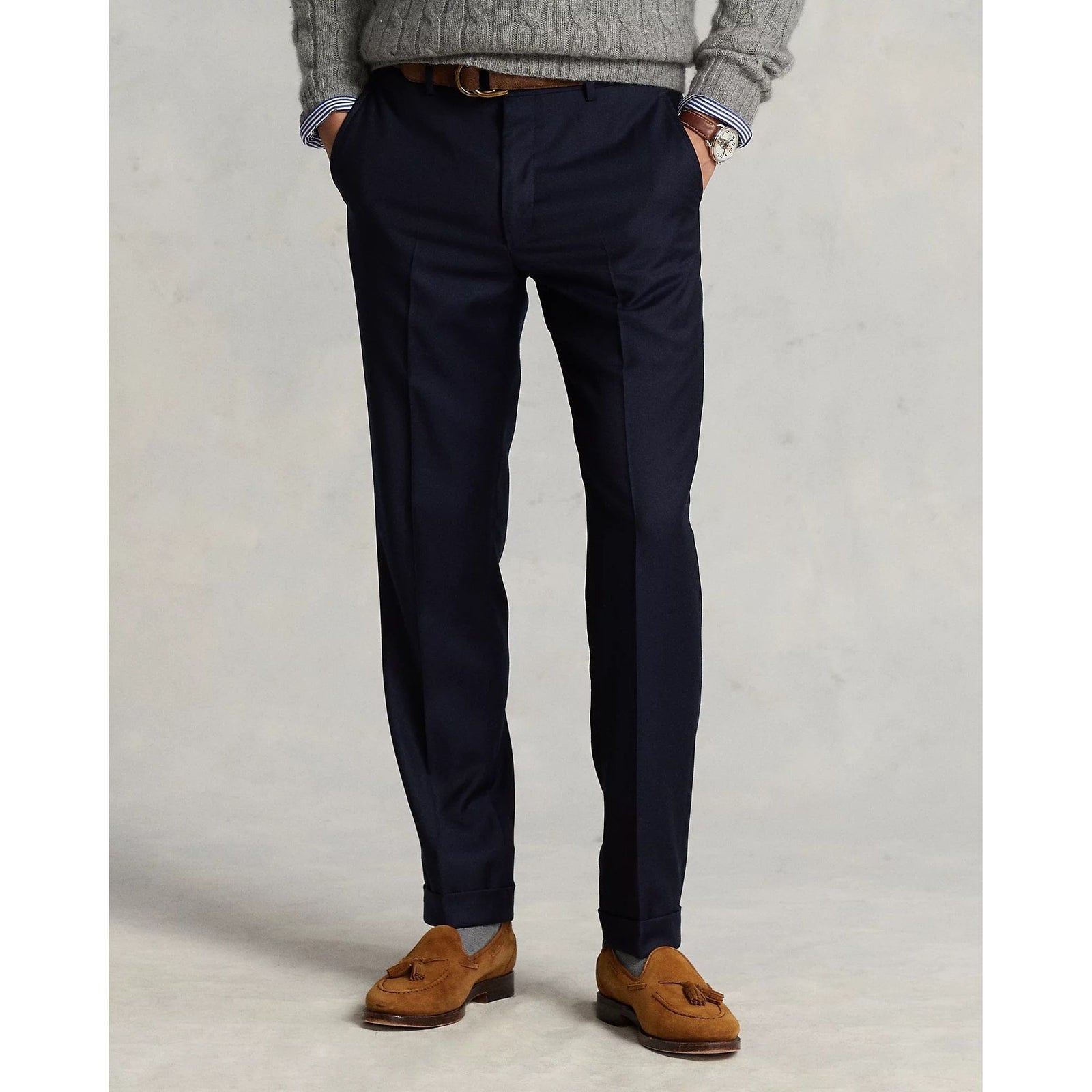 RALPH LAUREN Slim Fit Wool Twill Trouser