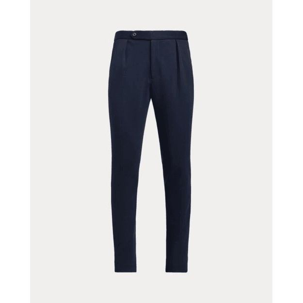 RALPH LAUREN Pleated Double-Knit Suit Trouser