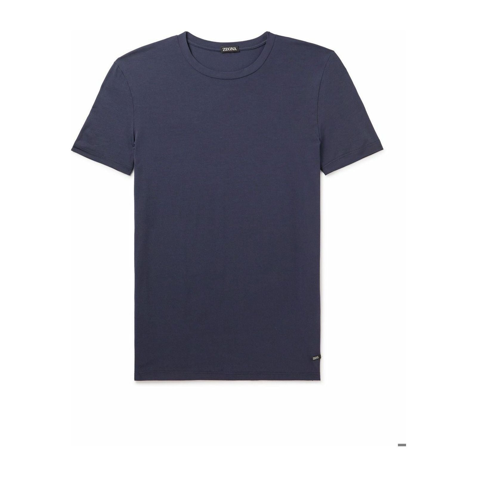 ZEGNA NAVY BLUE STRETCH MODAL T-SHIRT