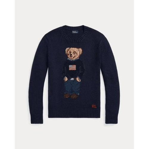 Load image into Gallery viewer, RALPH LAUREN Polo Bear Cotton-Linen Jumper
