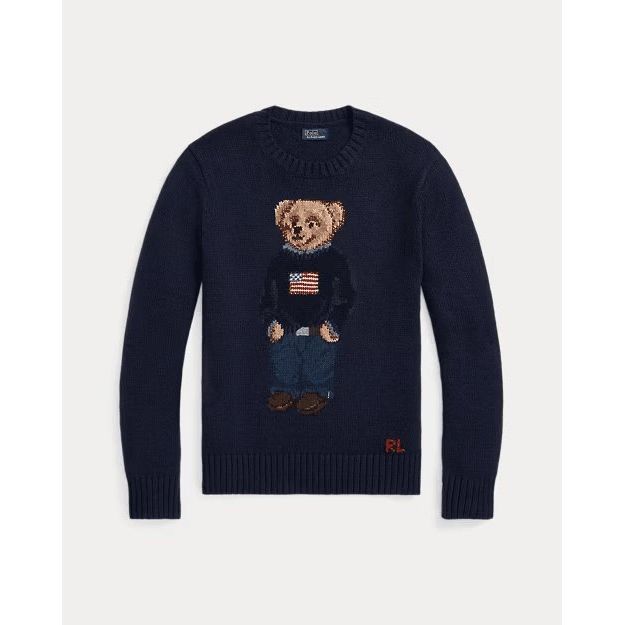 RALPH LAUREN Polo Bear Cotton-Linen Jumper