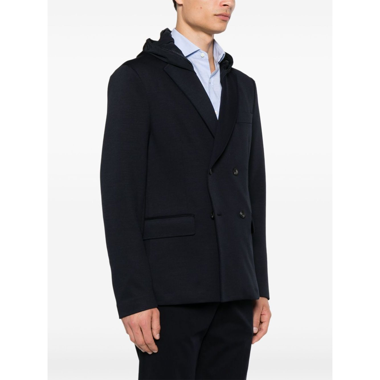 EMPORIO ARMANI hooded blazer