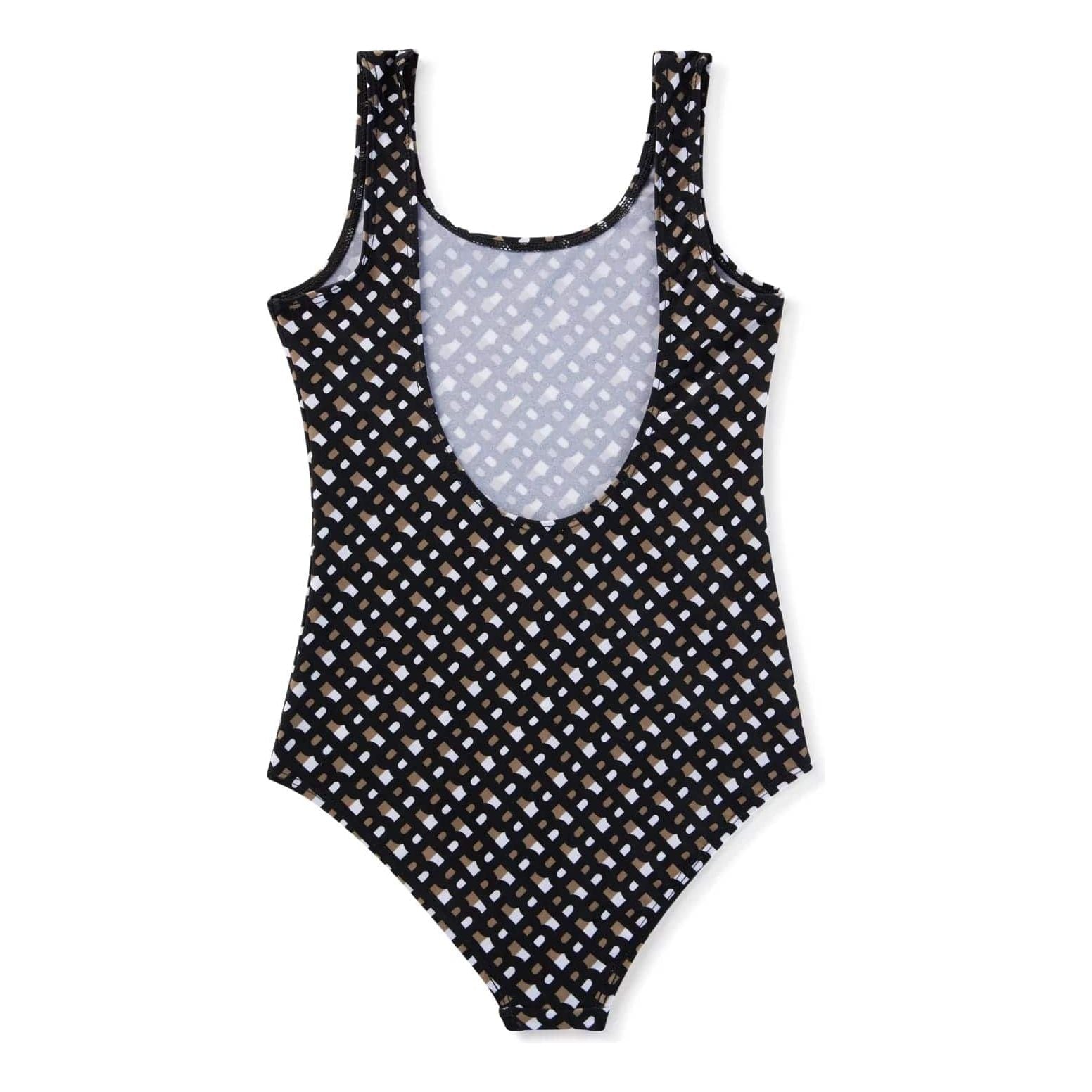 BOSS KIDS KIDS' LOW-BACK SWIMSUIT WITH ALL-OVER MONOGRAMS - Yooto