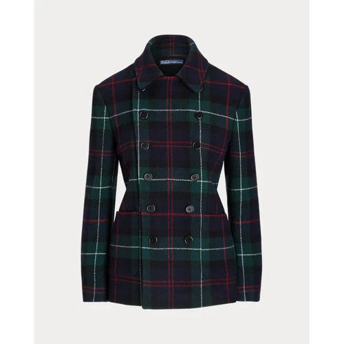 Load image into Gallery viewer, RALPH LAUREN Plaid Tweed Double-Breasted Jacket
