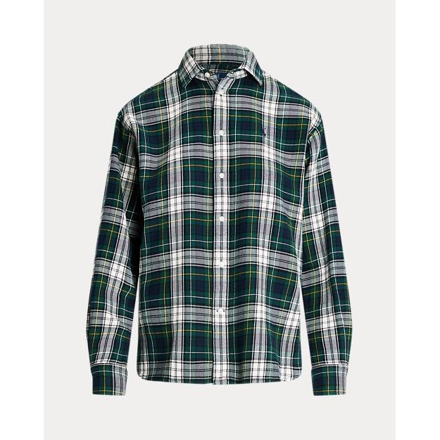 RALPH LAUREN Relaxed Fit Plaid Cotton Shirt