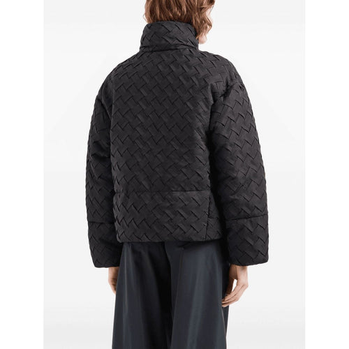 Load image into Gallery viewer, EMPORIO ARMANI basket-weave high-neck jacket
