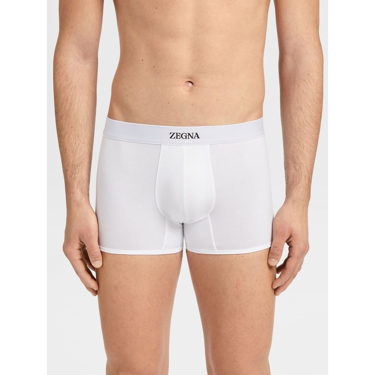 ZEGNA WHITE COTTON TRUNKS