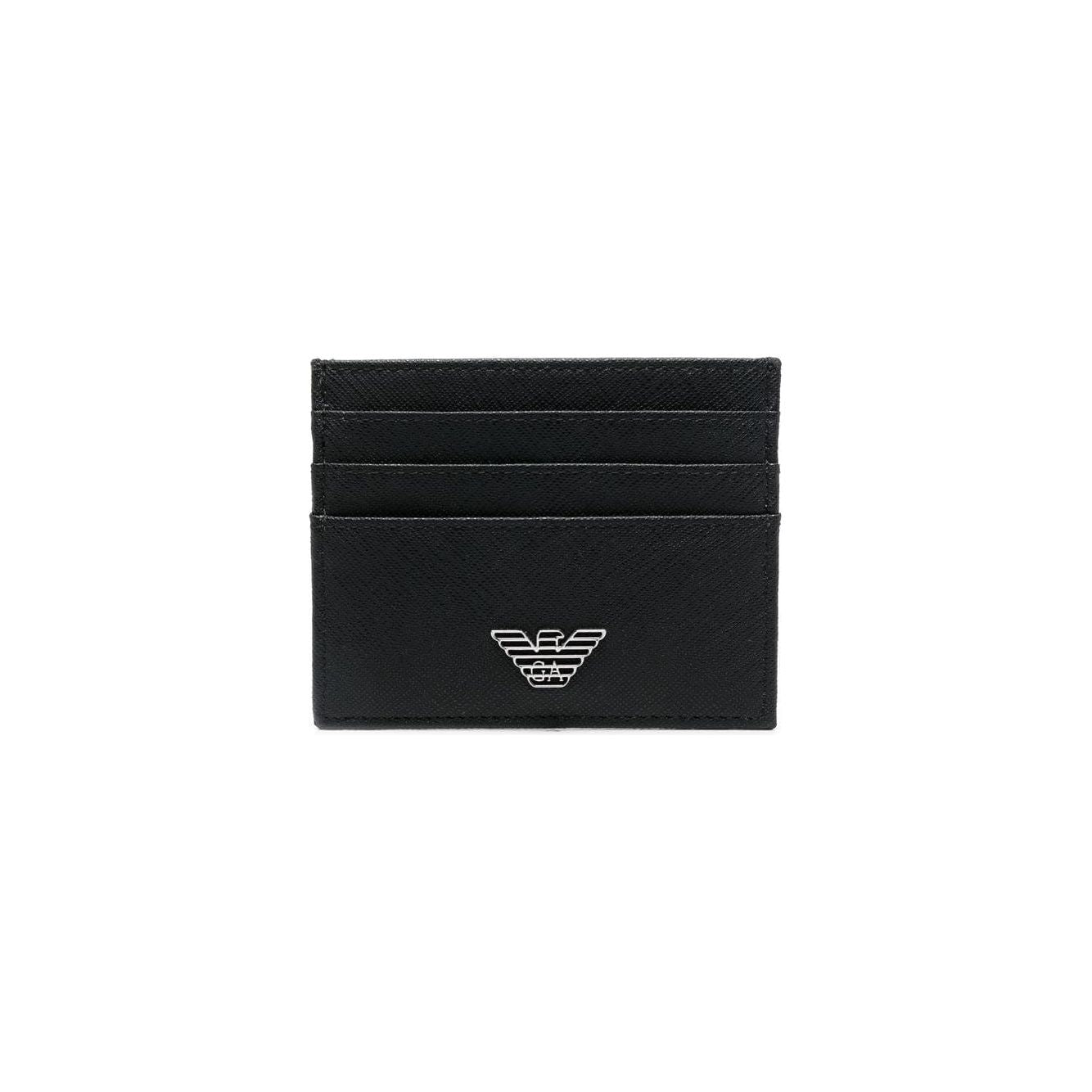 EMPORIO ARMANI logo-plaque cardholder