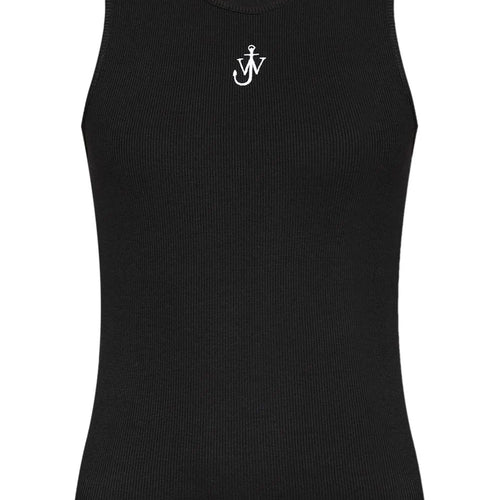 Load image into Gallery viewer, JW Anderson Anchor-logo ribbed tank top
