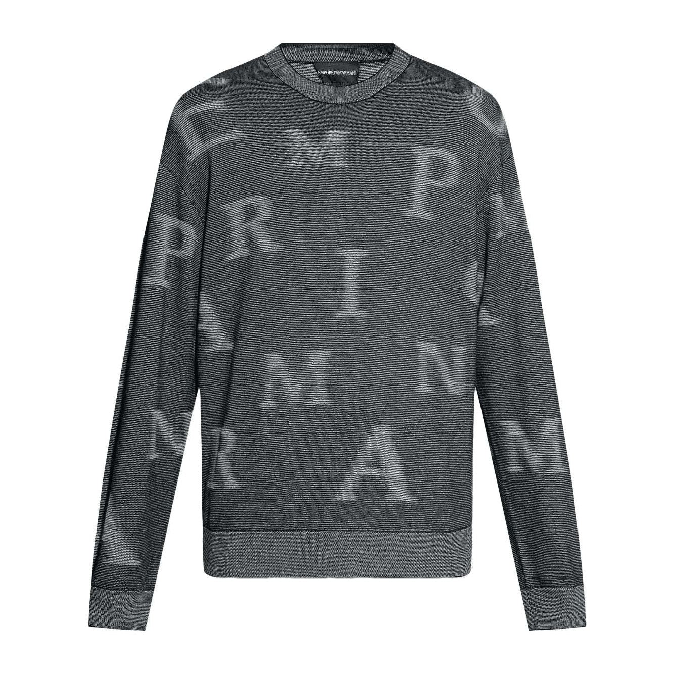 EMPORIO ARMANI monogram jumper