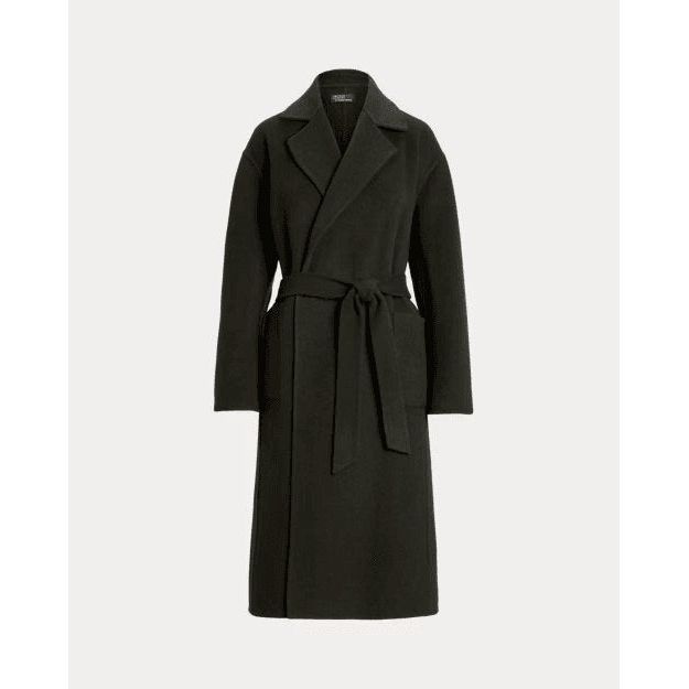 RALPH LAUREN Double-Faced Wool Wrap Coat