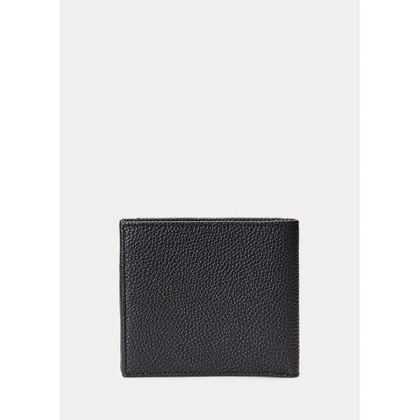 POLO RALPH LAUREN PEBBLED LEATHER BILLFOLD WALLET - Yooto