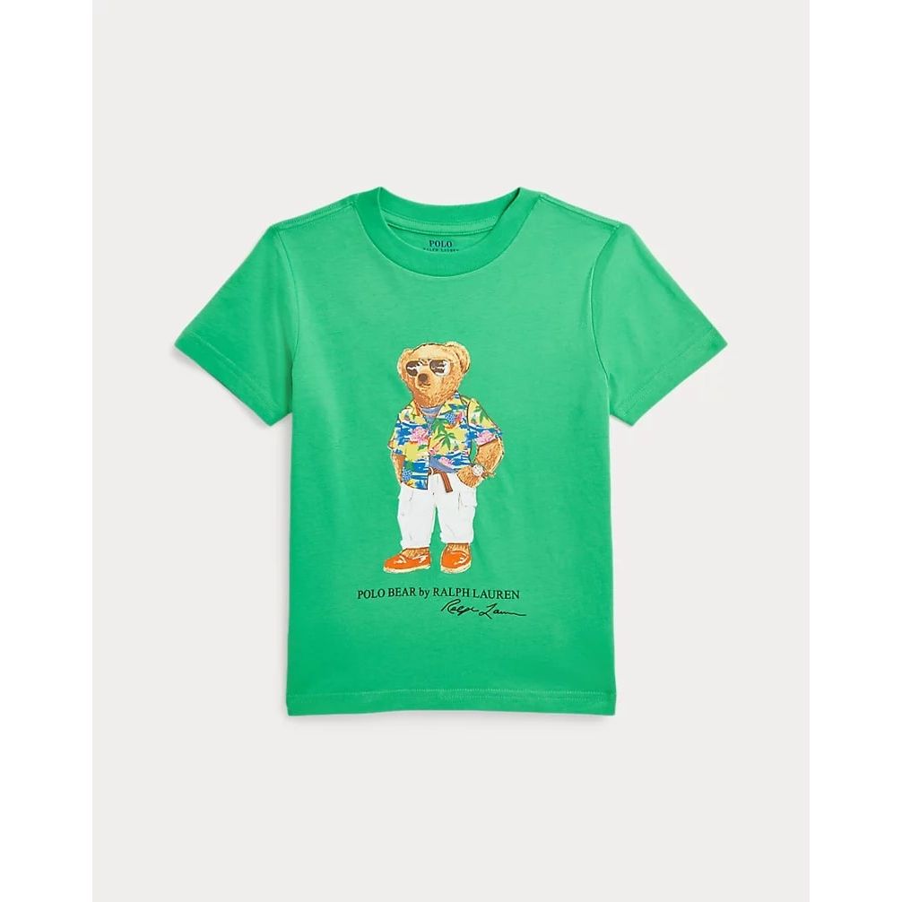 POLO RALPH LAUREN POLO BEAR COTTON JERSEY T-SHIRT - Yooto