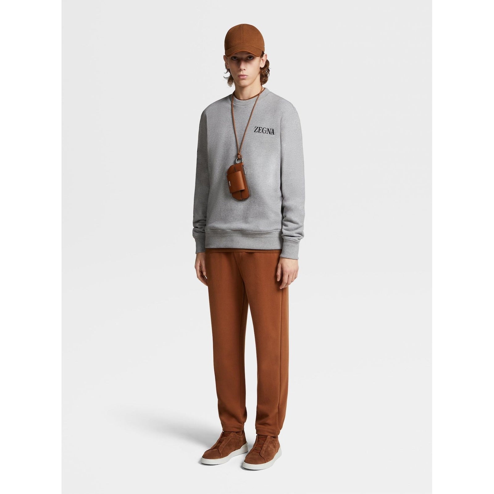 ZEGNA Grey Mélange #UseTheExisting™ Cotton Crewneck