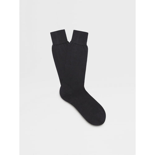 Load image into Gallery viewer, ZEGNA NAVY BLUE COTTON SOCKS
