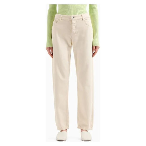 Load image into Gallery viewer, EMPORIO ARMANI J04 MID-RISE STRAIGHT-LEG TROUSERS IN ASV WORN-LOOK ORGANIC COTTON - Yooto
