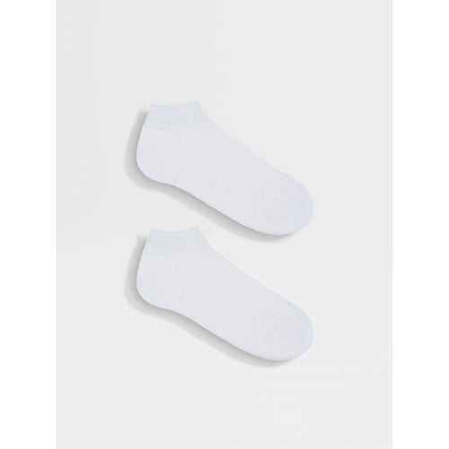 Load image into Gallery viewer, ZEGNA WHITE COTTON BLEND SOCKS
