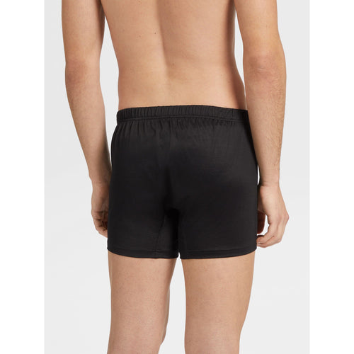 Load image into Gallery viewer, ZEGNA BLACK FILOSCOZIA COTTON BOXER
