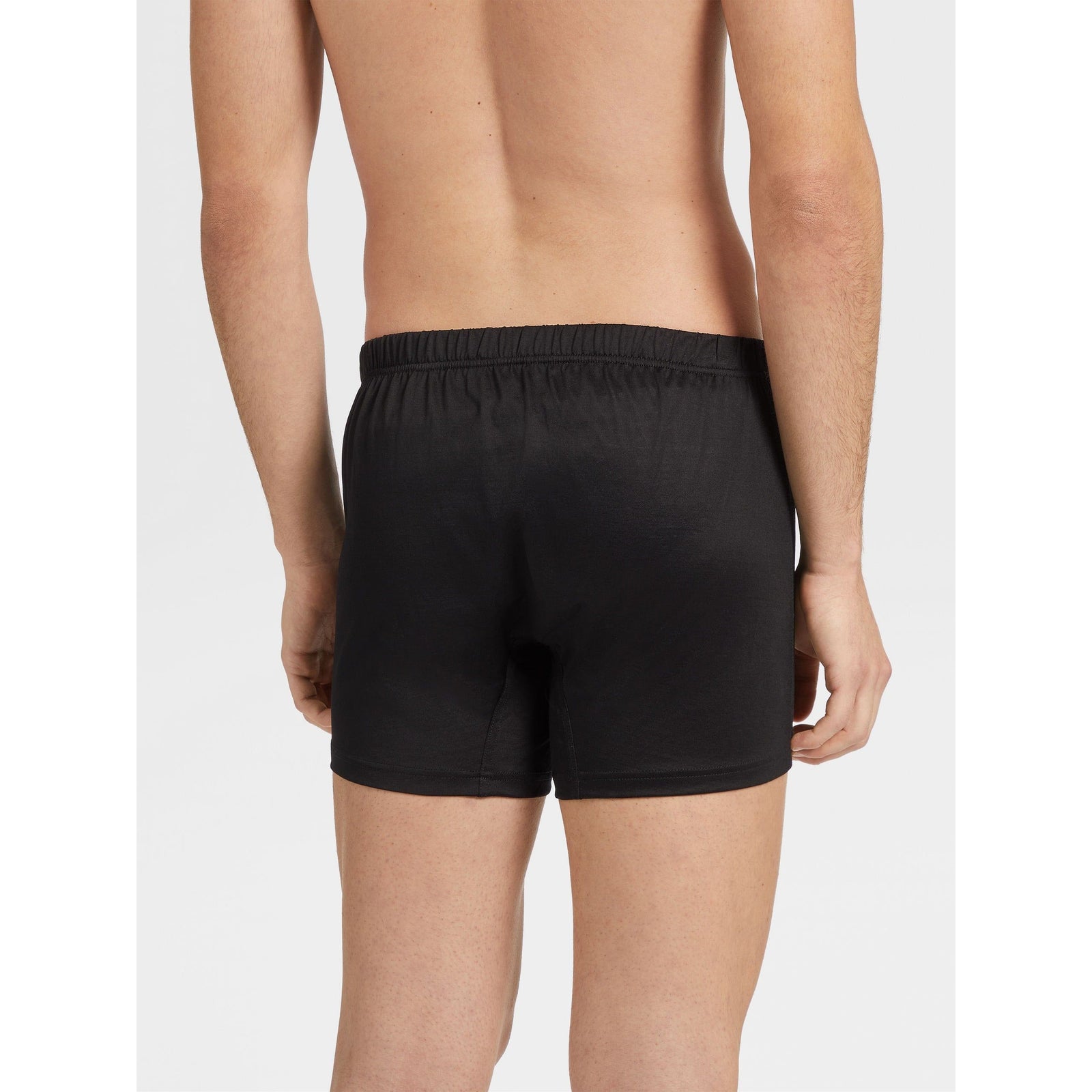 ZEGNA BLACK FILOSCOZIA COTTON BOXER