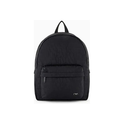 Load image into Gallery viewer, EMPORIO ARMANI KIDS NYLON BACKPACK WITH ALL-OVER, JACQUARD LOGO LETTERING
