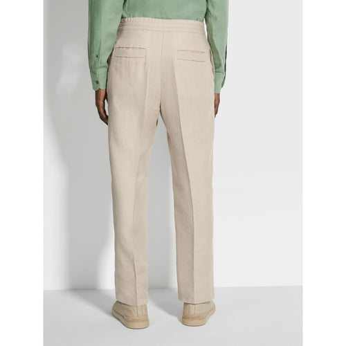 Load image into Gallery viewer, ZEGNA LIGHT BEIGE OASI LINO PANTS
