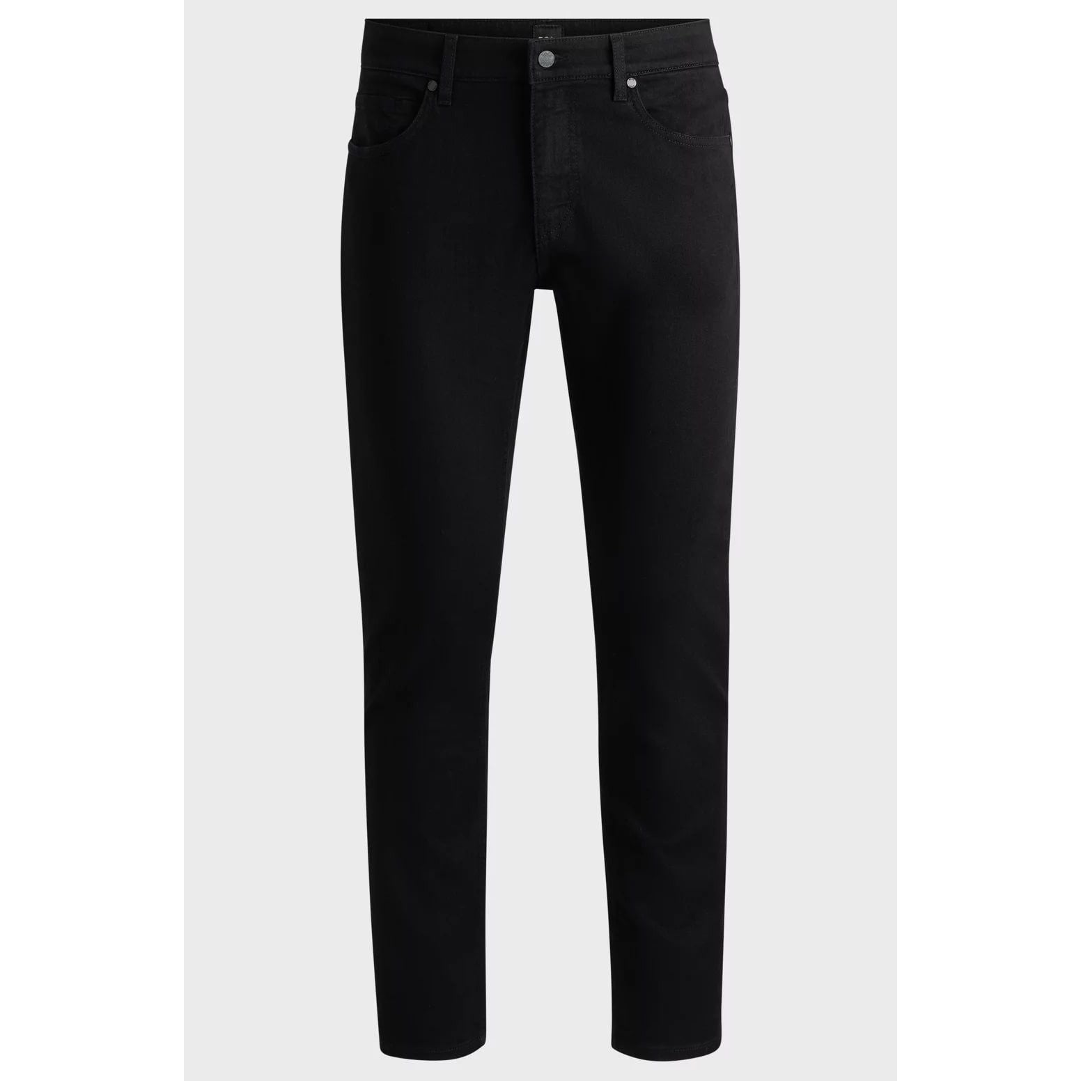 BOSS SLIM-FIT JEANS IN BLACK-BLACK ITALIAN DENIM