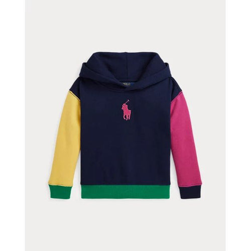 Load image into Gallery viewer, RALPH LAUREN Colour-Blocked Big Pony Fleece Hoodie
