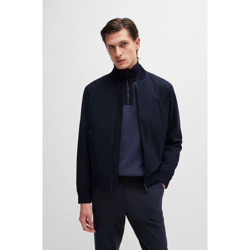 Load image into Gallery viewer, BOSS SLIM-FIT BLOUSON JACKET IN A WOOL BLEND
