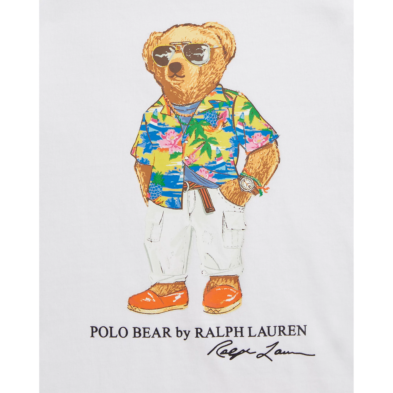 POLO RALPH LAUREN POLO BEAR COTTON JERSEY T-SHIRT