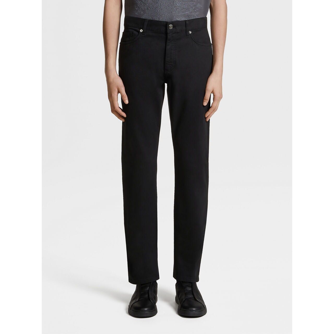 ZEGNA STRETCH COTTON ROCCIA JEANS