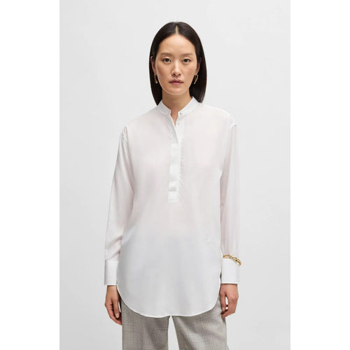 Load image into Gallery viewer, BOSS RELAXED-FIT BLOUSE IN EASY-IRON POPLIN
