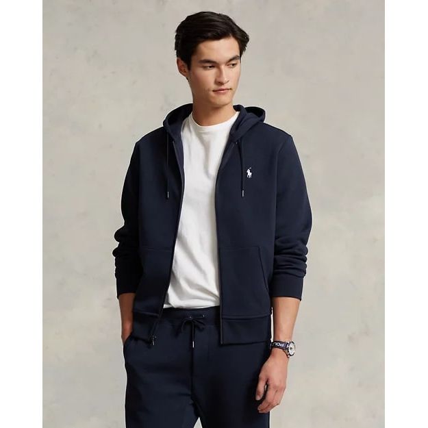 RALPH LAUREN Double-Knit Full-Zip Hoodie