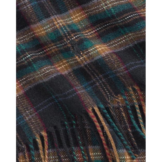 RALPH LAUREN Fringe Plaid Wool-Cashmere Scarf