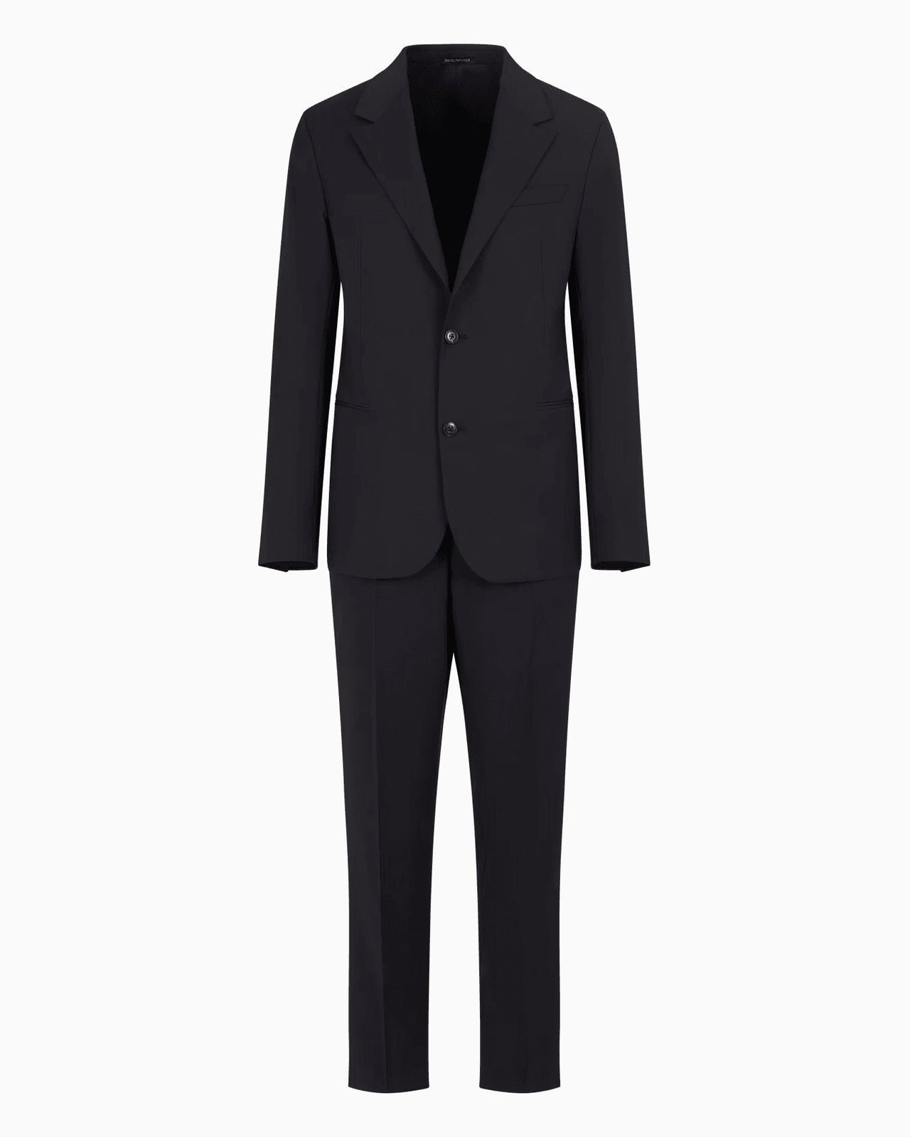 EMPORIO ARMANI Slim-fit, single-breasted suit in natural, tropical, stretch light wool