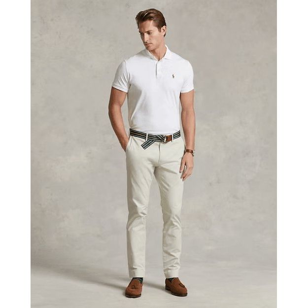 RALPH LAUREN Custom Slim Fit Soft Cotton Polo Shirt