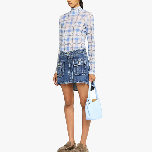 Load image into Gallery viewer, JW Anderson CURVED PATCH POCKET MINI SKIRT
