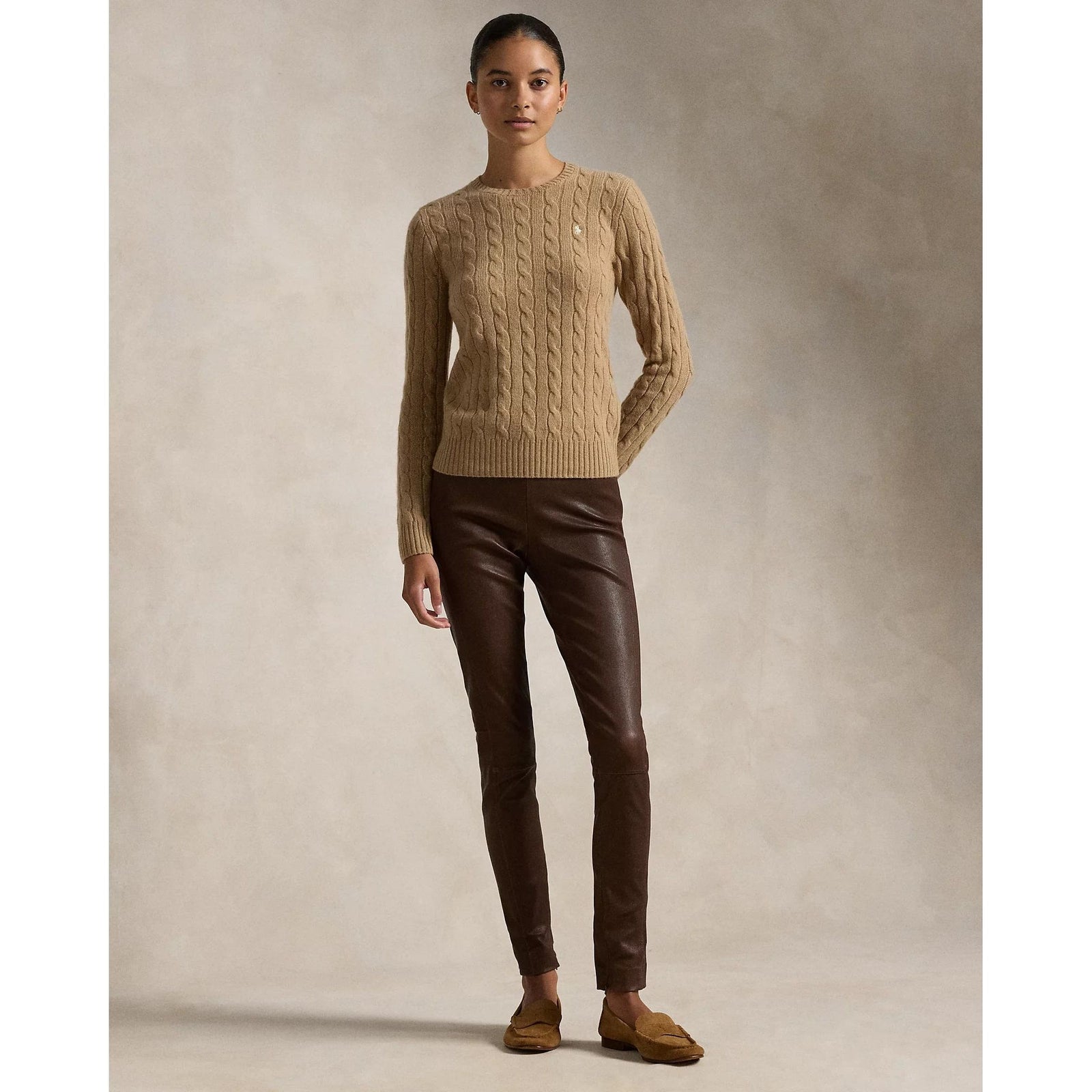 RALPH LAUREN Cable-Knit Wool-Cashmere Jumper