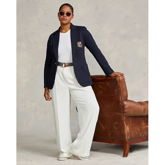 RALPH LAUREN Double-Knit Jacquard Blazer