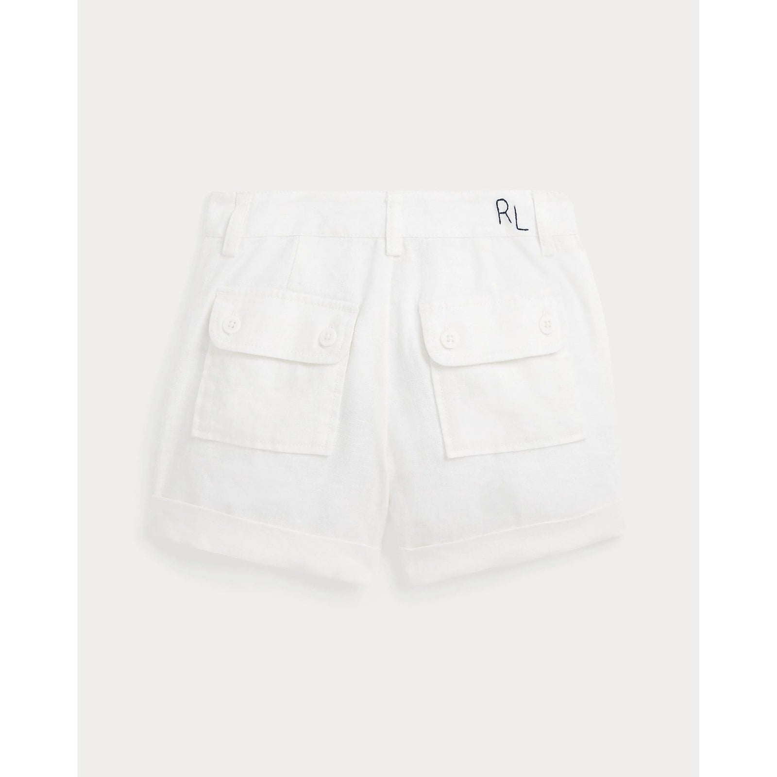 POLO RALPH LAUREN PLEATED LINEN SHORT