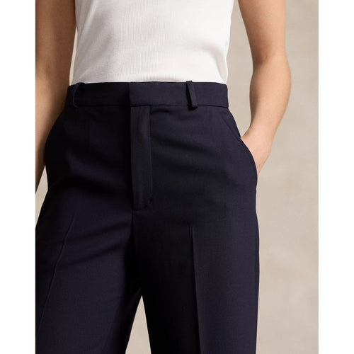 Load image into Gallery viewer, RALPH LAUREN Stretch Wool Faille Wide-Leg Trouser
