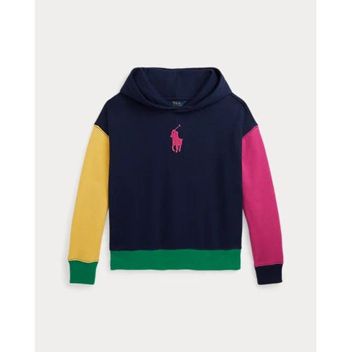 Load image into Gallery viewer, RALPH LAUREN Colour-Blocked Big Pony Fleece Hoodie
