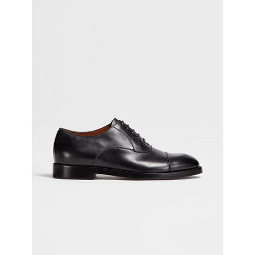 Load image into Gallery viewer, ZEGNA BLACK LEATHER TORINO OXFORD SHOES
