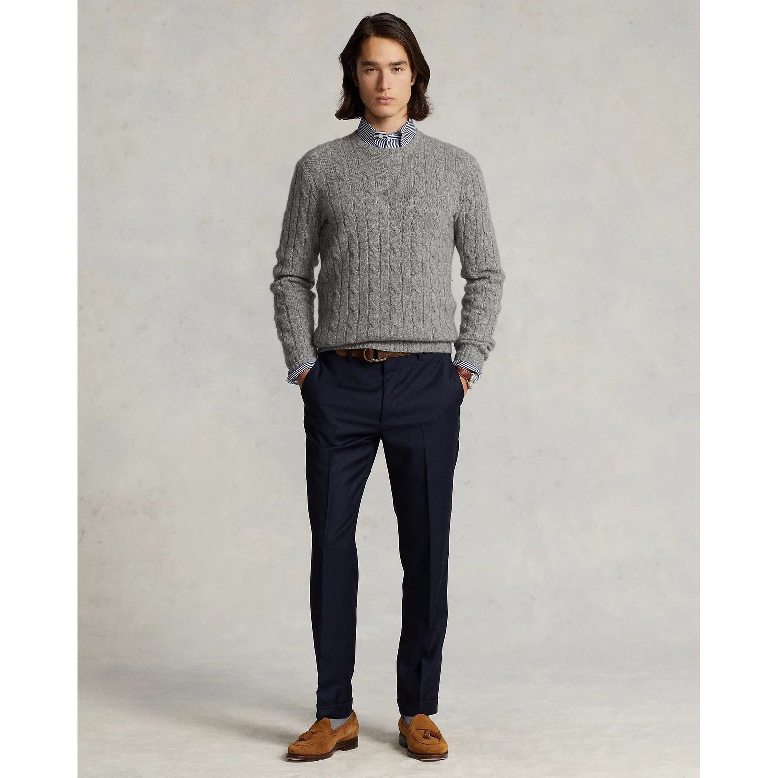 RALPH LAUREN Slim Fit Wool Twill Trouser