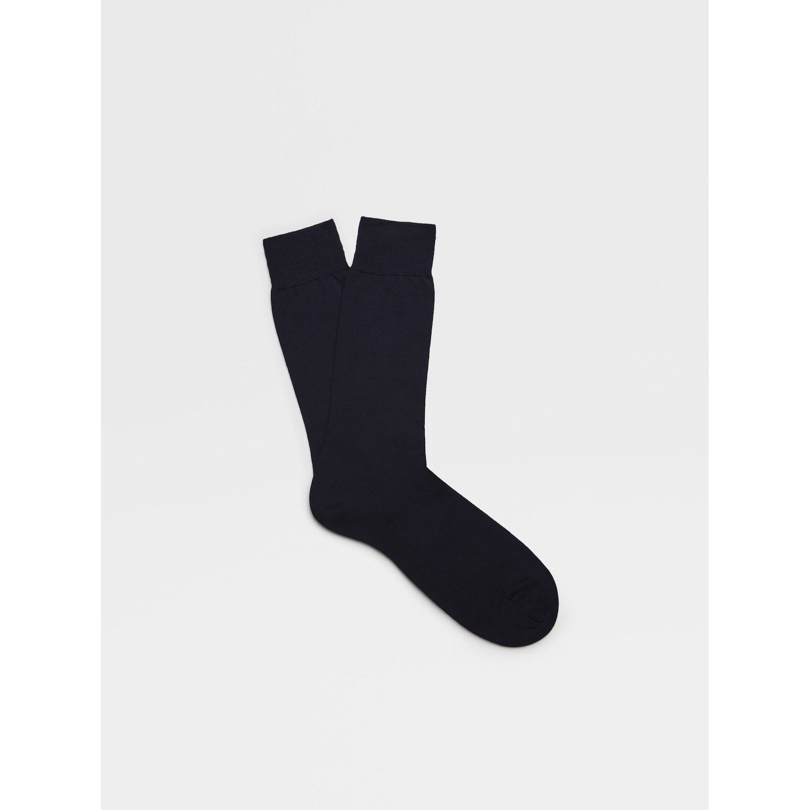 ZEGNA Navy Blue Mid Calf Socks - Yooto