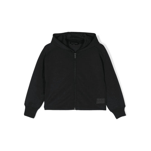 Load image into Gallery viewer, EMPORIO ARMANI logo-patch zip-up hoodie
