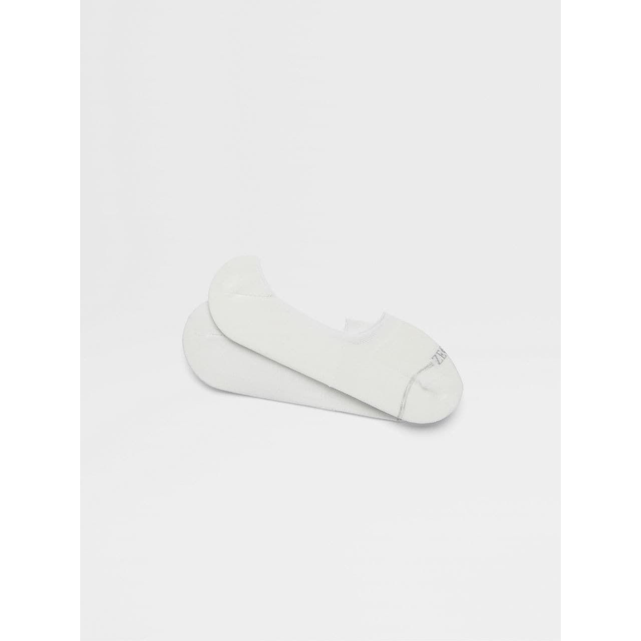 ZEGNA WHITE COTTON BLEND SOCKS