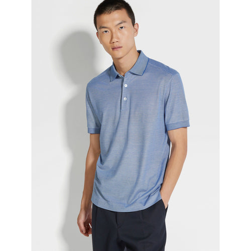Load image into Gallery viewer, COTTON AND SILK POLO SHIRT - Yooto

