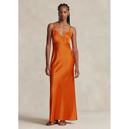 Load image into Gallery viewer, POLO RALPH LAUREN SATIN SLEEVELESS GOWN - Yooto
